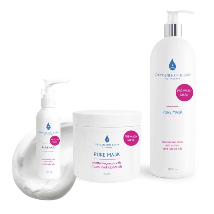 OXYGENI PURE MASK - Hajmosás előtti hajmaszk és éjszakai ápoló